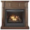 Duluth Forge Full Size Dual Fuel Ventless Gas Fireplace With Mantel - 32,000 FDI32R-M-WN - alternate 1